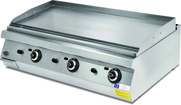 Empero EMP.PLS.7IG030-K Gazlı Izgara Düz Krom Pleyt-LPGli - 1