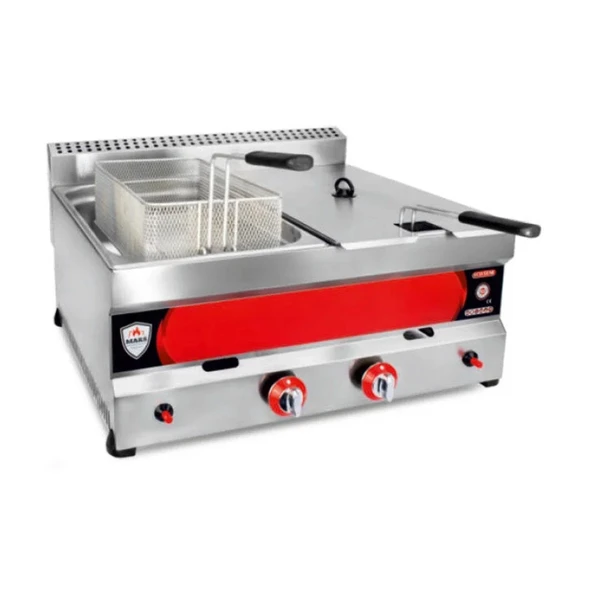 Mars MF-8G+8G 8+8 Lt Fritöz Gazlı - 1