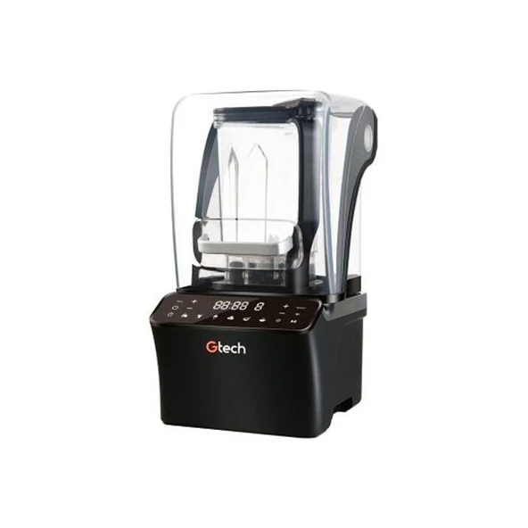 Gastrotech GT-E8 Bar Blender, Gürültü Önleyici Kapaklı, 1.2 L, 1500 W, Siyah - 1