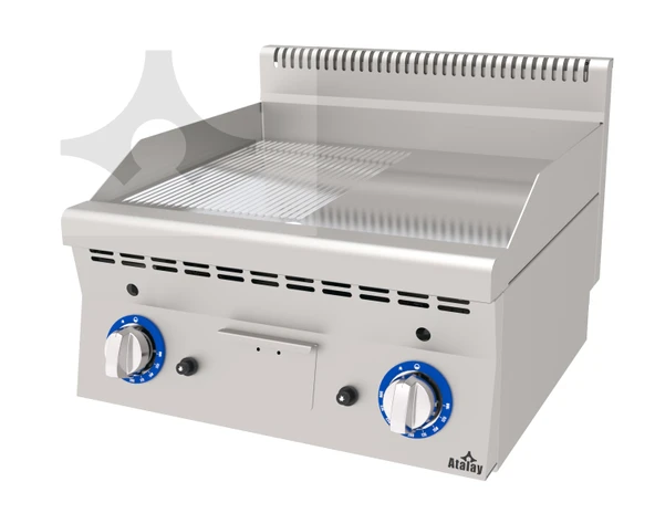 Atalay AGI-660/ ND CR Gazlı Nervürlü+Düz Izgara 600x600x300 mm - 1