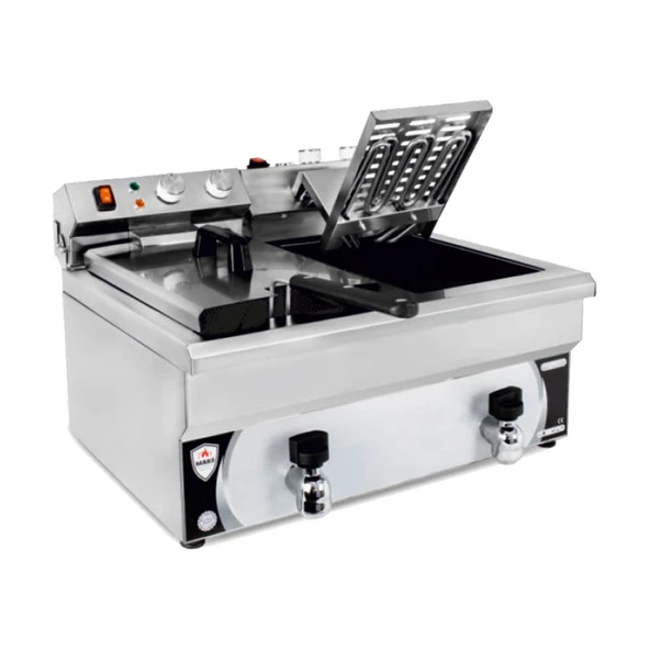 Mars MFR-60E Eco Class 8+8 Lt Fritöz Elektrik - 1