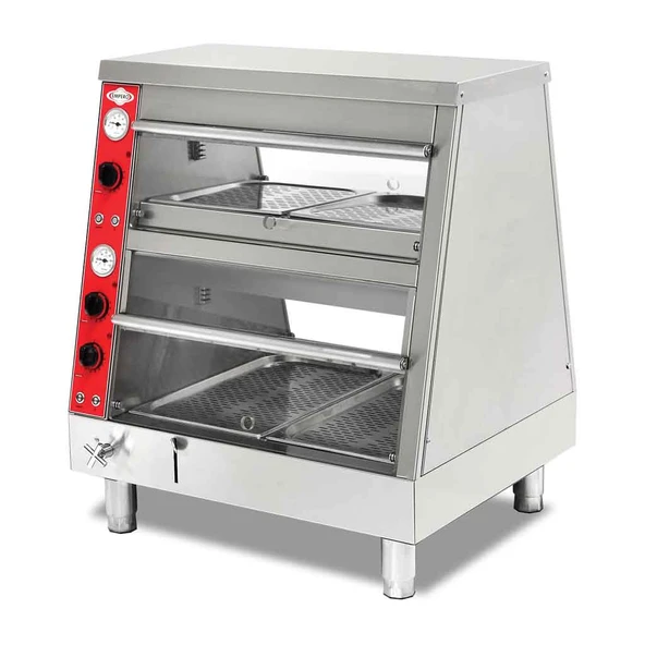 Empero EMP.PLC-D-GN21 Elektrikli Isıtmalı Teşhir Ünitesi 2 Katlı 80x69x93 cm ürün görseli