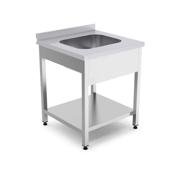 Empero EMP.E.66085-1ET Tek Evyeli Tezgah 60x60x85 cm - 1