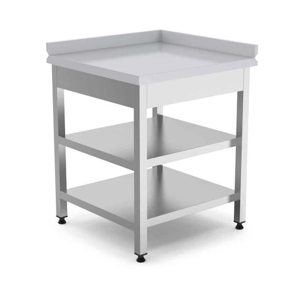 Empero EMP.KTTA.7070-R Köşe Tezgahı Alt-Ara Raflı Sağ 70x70x85 cm - 1