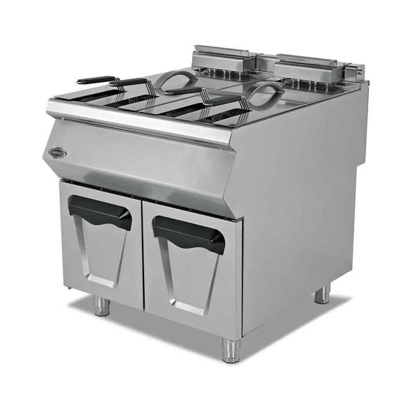 Empero EMP.PLS.7FG020 Gazlı Fritöz Dolaplı 16+16 Litre 80x73x85 cm - Doğalgazlı ürün görseli 1