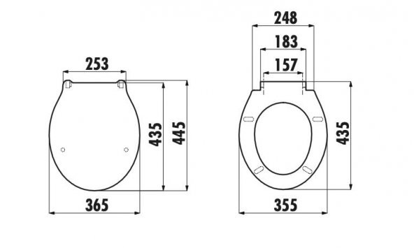 Creavit Basic Thermoplast Klozet Kapağı Kc0001.01 - 2