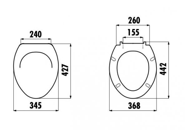 Creavit Çınar Yavaş Kapanan Klozet Kapağı KC0703.01 - 2
