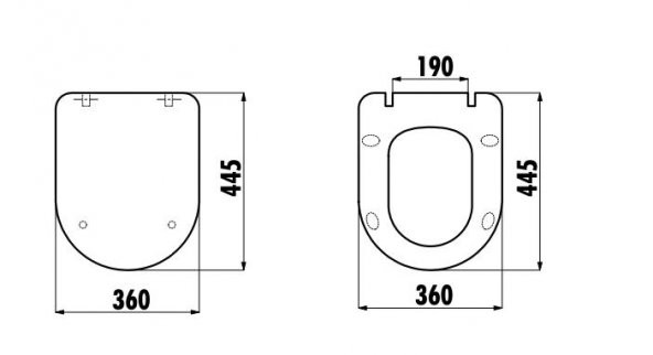 Creavit Tefen Plastik Menteşeli Klozet Kapağı KC2201.01 - 2
