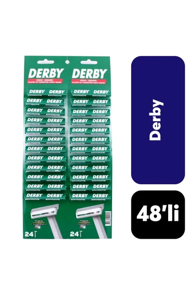 Derby Tek Bıçaklı Kullan At 48 Adet Tıraş Bıçağı - 2