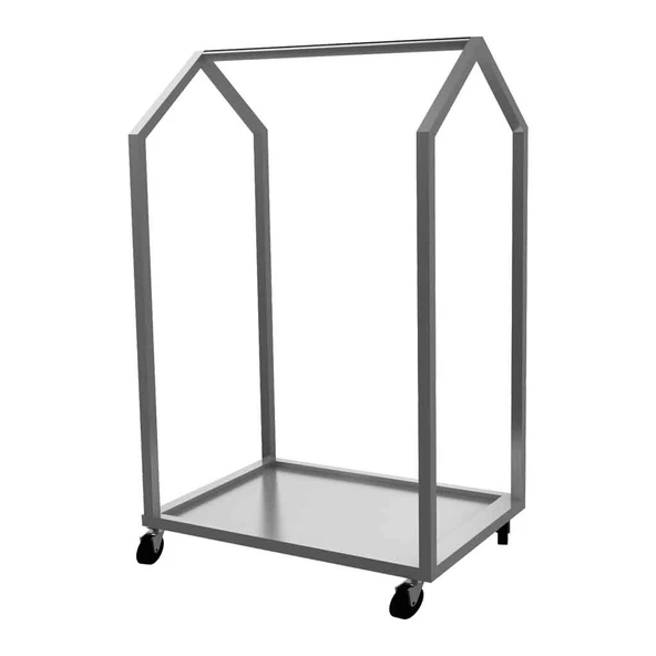 Empero EMP.TA.2.1055-17 Et Askı Arabası, Paslanmaz Çelik, 100x55x170 cm - Resim 1