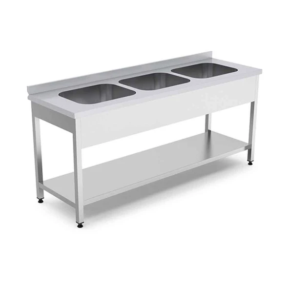 Empero EMP.E.61885-3ET 3 Evyeli Alt Raflı Tezgah 180x60x85 cm