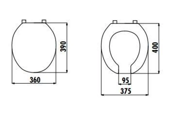 Creavit Bedensel Engelli Yavaş Kapanan Klozet Kapağı KC0403.01 - 2