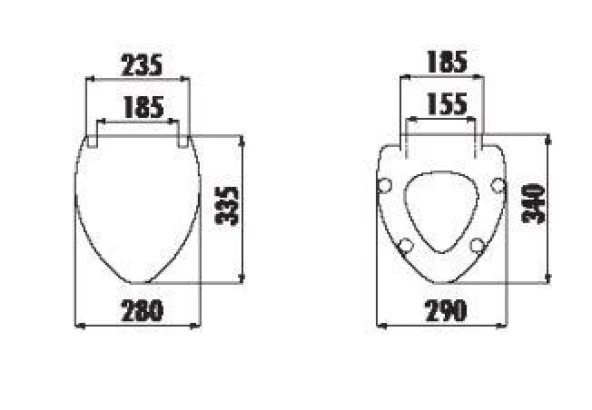Creavit Çocuk Metal Menteşeli Klozet Kapağı KC0802.01 - 2