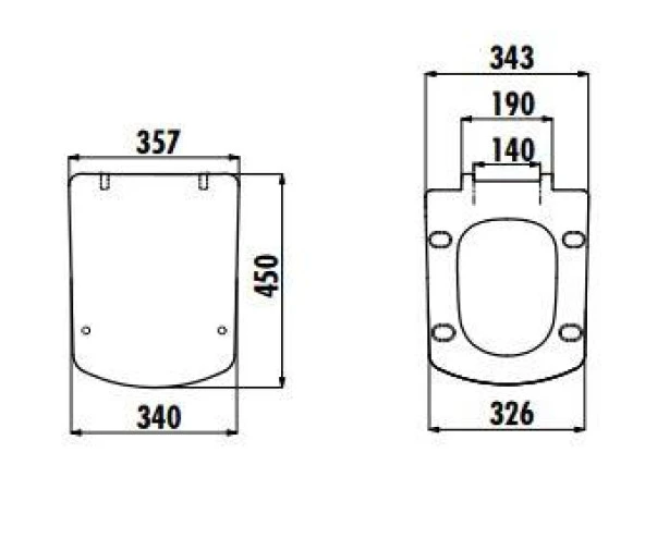 Creavit Lara Yavaş Kapanan Klozet Kapağı KC1603.01 - 2