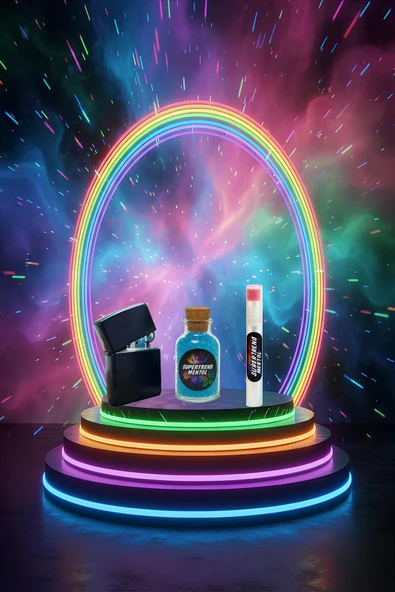 Mentol Topu 1000 Adet Mavi Mentol 1 Adet Apliaktör, Zippo Çakmak Hediye