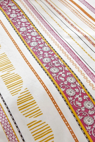 Karaca Home Morin %100 Pamuk Çift Kişilik Nevresim Pike Takımı Multi Color - Resim 5