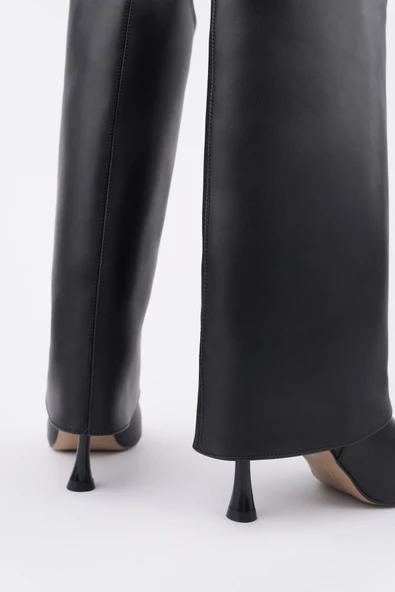 Muggo MİLENA Sivri Burun İnce Topuklu Kadın Çizme - 3