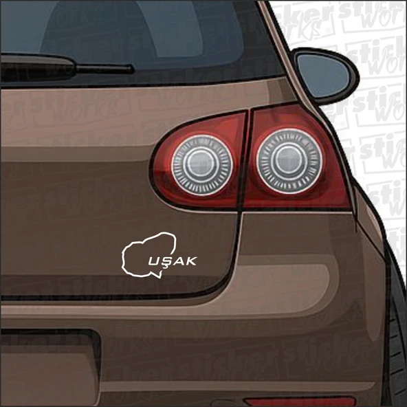 Uşak İl Harita Sticker – Şehir Aşkını Yansıt! - 2