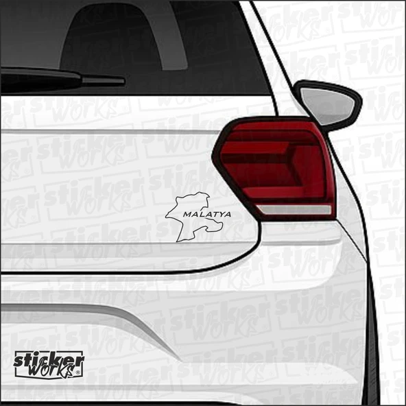 Malatya İl Harita Sticker – Şehir Aşkını Yansıt! - 1