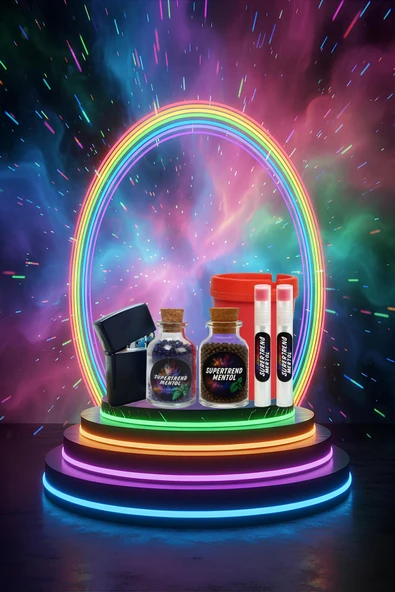 Mentol Topu 2000 Adet Lacivert ve Böğürtlen Mentol 1 Adet Apliaktör, Zippo Çakmak Hediye