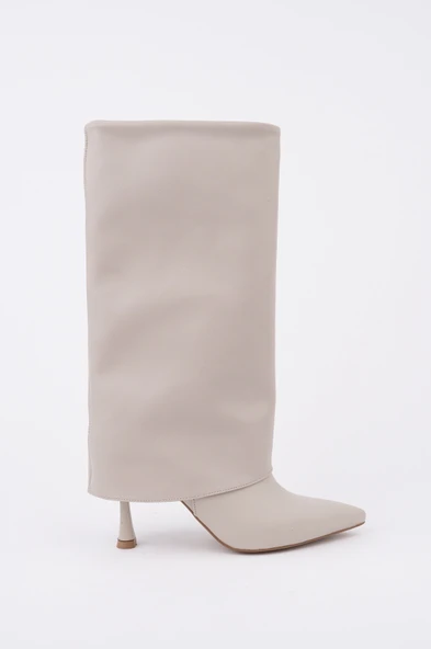 Muggo MİLENA Sivri Burun İnce Topuklu Kadın Çizme - 8