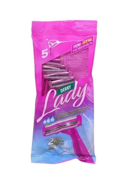 Derby Lady Kadınlara Özel Çift Bıçaklı Tıraş Bıçağı 5'li