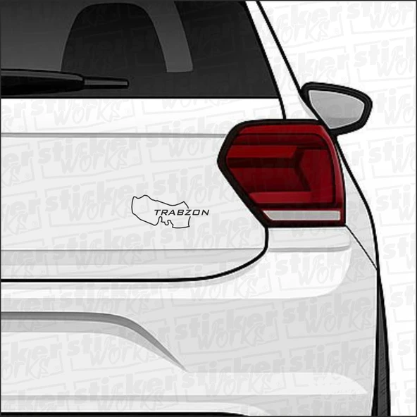 Trabzon İl Harita Sticker – Şehir Aşkını Yansıt! - 1