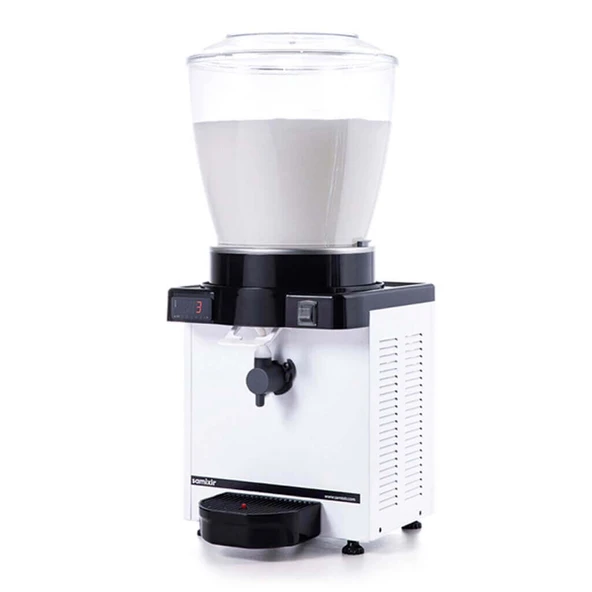 Samixir KAM22.DW Köpüklü Ayran Dispenseri-22 litre-dijital-beyaz ürün görseli