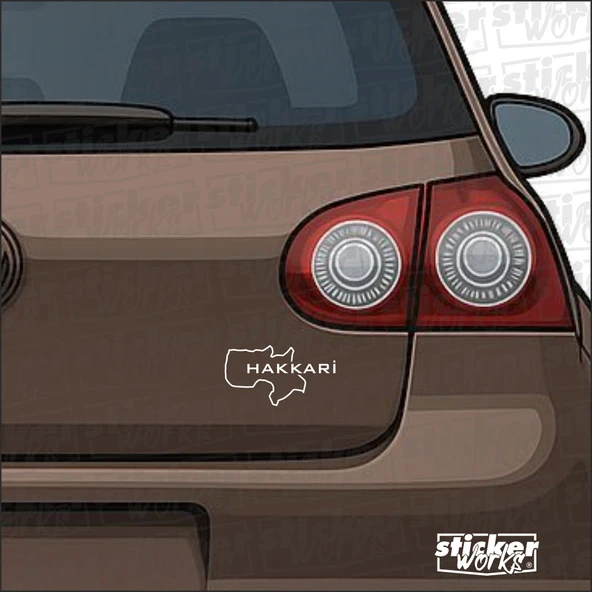Hakkari İl Harita Sticker – Şehir Aşkını Yansıt! - Resim 2