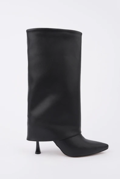 Muggo MİLENA Sivri Burun İnce Topuklu Kadın Çizme - 2