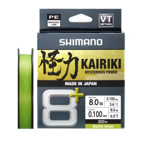 Shimano Kairiki 8+ 300m 0.10mm 6.5kg M. Green Örgü İp ürün görseli