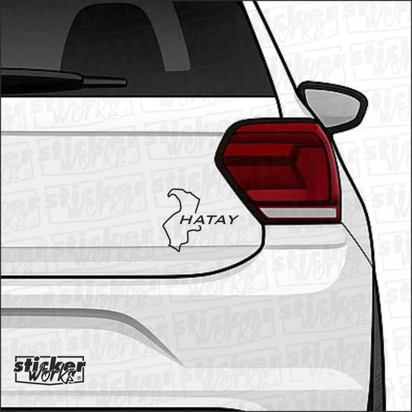 Hatay İl Harita Sticker – Şehir Aşkını Yansıt! ürün görseli 1