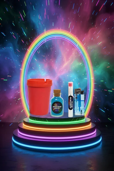 Mentol Topu 1000 Adet Mavi Mentol 1 Adet Apliaktör, Çakmak ve Küllük Hediye