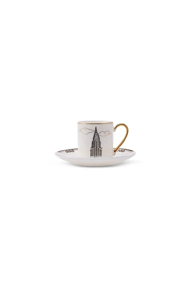 STD Art 6 Kişilik Kahve Fincanı Takımı 80 Ml Klasik - 9