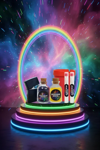 Mentol Topu 2000 Adet Lacivert ve Limon Mentol 1 Adet Apliaktör, Zippo Çakmak Hediye