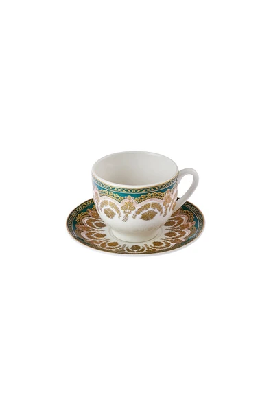 Zen Yeşil 6 Kişilik Kahve Fincan Takımı 90 ml - 5