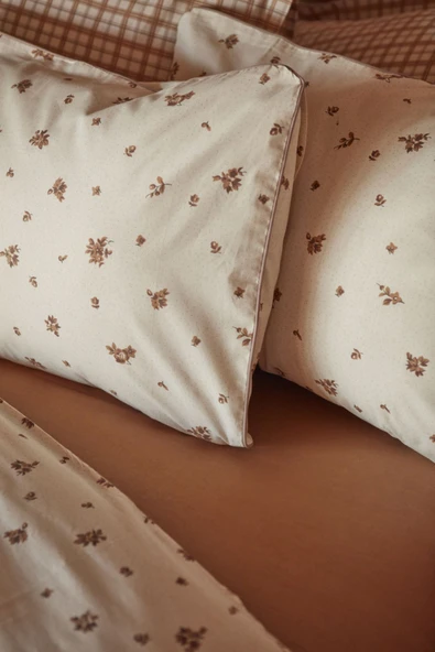 Lisa Çift Kişilik Nevresim Battaniye Takımı Kahve - 8