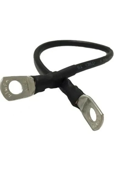 Akü Seri Bağlantı Kablosu 16mm Bakır Nyaf Kablo 30cm A16 Pabuçlu Makaronlu ürün görseli