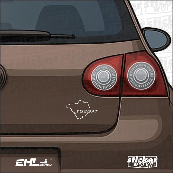 Yozgat İl Harita Sticker – Şehir Aşkını Yansıt! - Resim 2