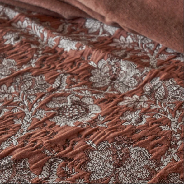 Karaca Home Narle Çift Kişilik Winter Set Terracotta - Resim 8