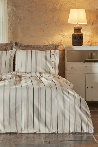 Narle Çift Kişilik Winter Set Bej - Resim 12