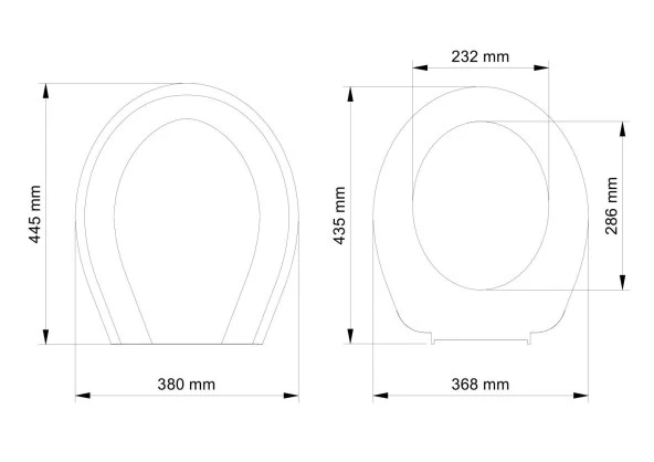 Visam İris Thermoplast Alttan Sıkmalı Klozet Kapağı 525-001 - 2