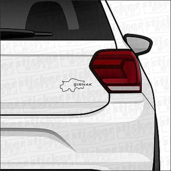 Şırnak İl Harita Sticker – Şehir Aşkını Yansıt! ürün görseli 1