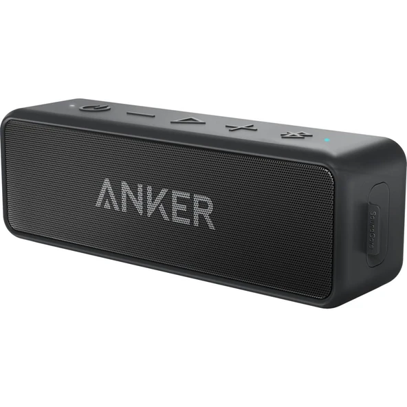 ANKER Soundcore 2 Bluetooth Hoparlör - 12W Stereo Ses - IPX5 Suya Dayanıklılık - 24 Saate Varan Şarj - Siyah - A3105 (Anker Türkiye Garantili) - 1