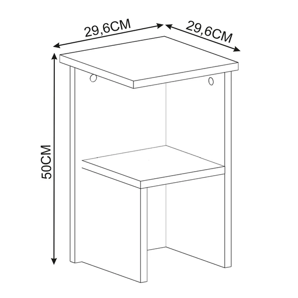 Roisin Modern Çok Amaçlı Komodin & Yan Sehpa - Resim 5