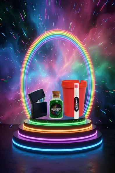 Mentol Topu 1000 Adet Yeşil Mentol 1 Adet Apliaktör, Zippo Çakmak ve Küllük Hediye