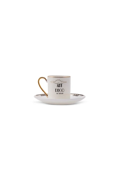 STD Art 6 Kişilik Kahve Fincanı Takımı 80 Ml Klasik - 5