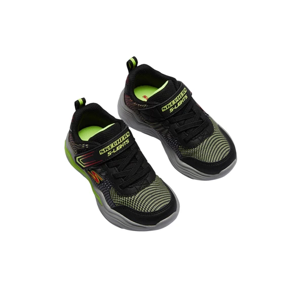 Erkek Çocuk Siyah Işıklı Spor Ayakkabı 400125n Bklm - Resim 3