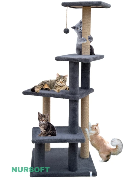 Nursoft Premium Tırmalama Tahtası Çok Katlı Uzun Büyük Boy Kedi Koltuk Tırmalama Koruyucu ürün görseli