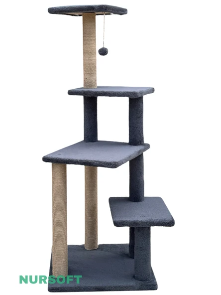 Nursoft Premium Tırmalama Tahtası Çok Katlı Uzun Büyük Boy Kedi Koltuk Tırmalama Koruyucu - Resim 3